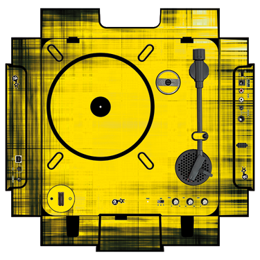 dj-skins Numark PT 01 Skin BLACKNYELLOW